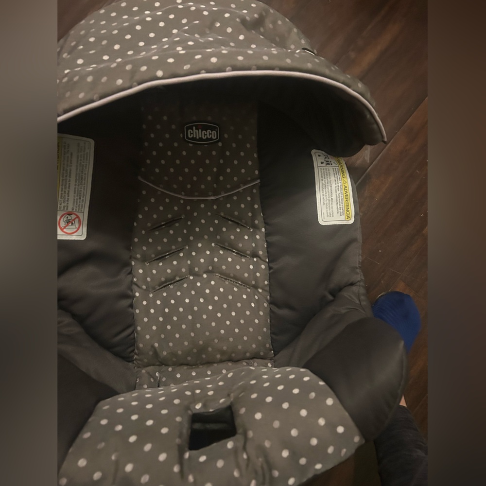 Chico's Gray and White Polka Dot Diaper Cover